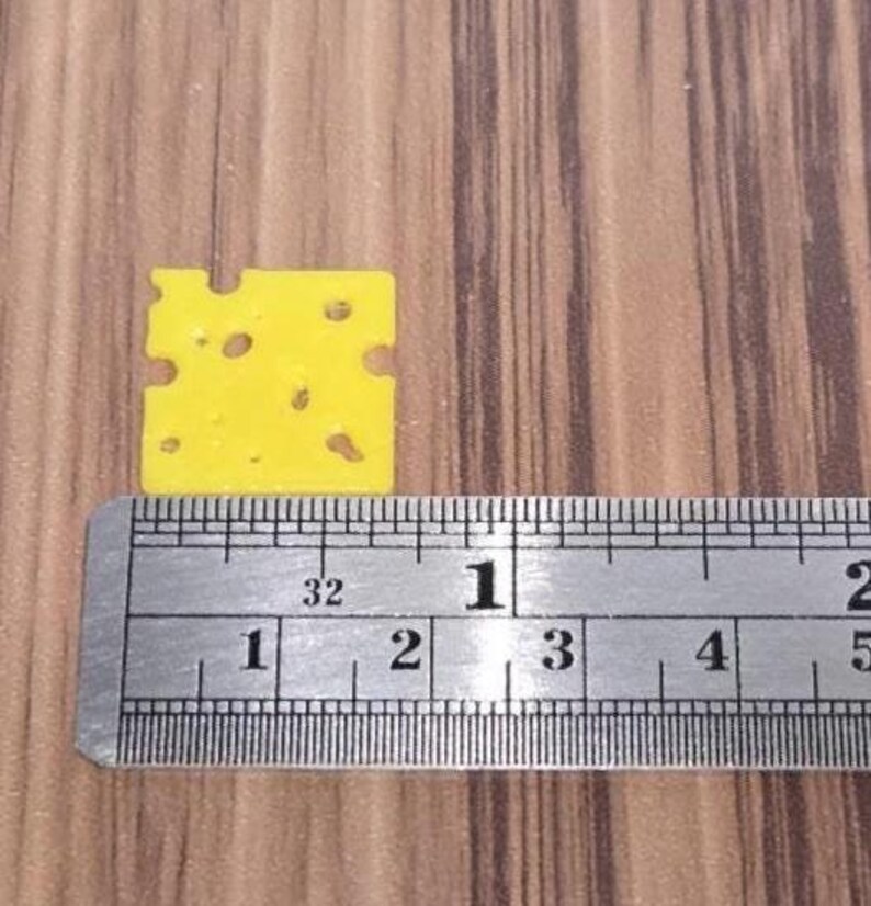 1:6 Scale Bendy Swiss Cheese Slices – Set of 6 Miniature/miniverse Doll ...