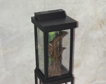 Terrario alto de jungla en miniatura/Miniverso personalizado – Tanque/vivario en miniatura a escala 1:6 para reptiles (soporte no incluido)
