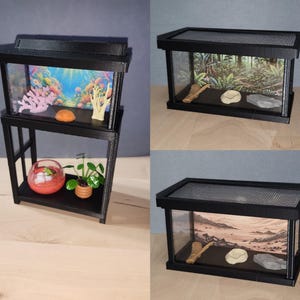 Custom Miniature/Miniverse Aquarium or Critter Tank set