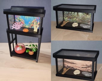 Custom Miniature/Miniverse Aquarium or Critter Tank set