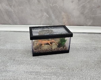 Miniature Lid for “Make It Mini Animals” Leopard Gecko Tank - Lid Only