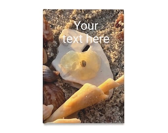 Coastal Beach Hardcover Journal: Nautical Note-Taking, Seashell Design