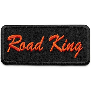 Road King Embroidered Biker Patch - Iron On or Sew On