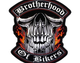 Brotherhood Rocker Patch Brotherhood Motorcycle Patch - Iron on Vest Biker Applique - Etsy