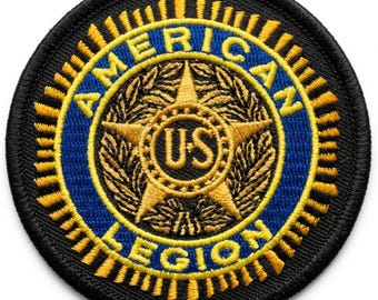 American Legion Embroidered Patch - 3 x 3 inch Iron On Sew On