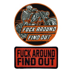 FAFO Mess Around Find Out Patch - 2pc Iron On or Sew On