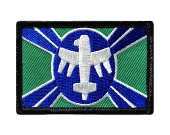 Starship Troopers Federal Flag Embroidered Patch - 3 x 2 Inch Hook Fastener Backing