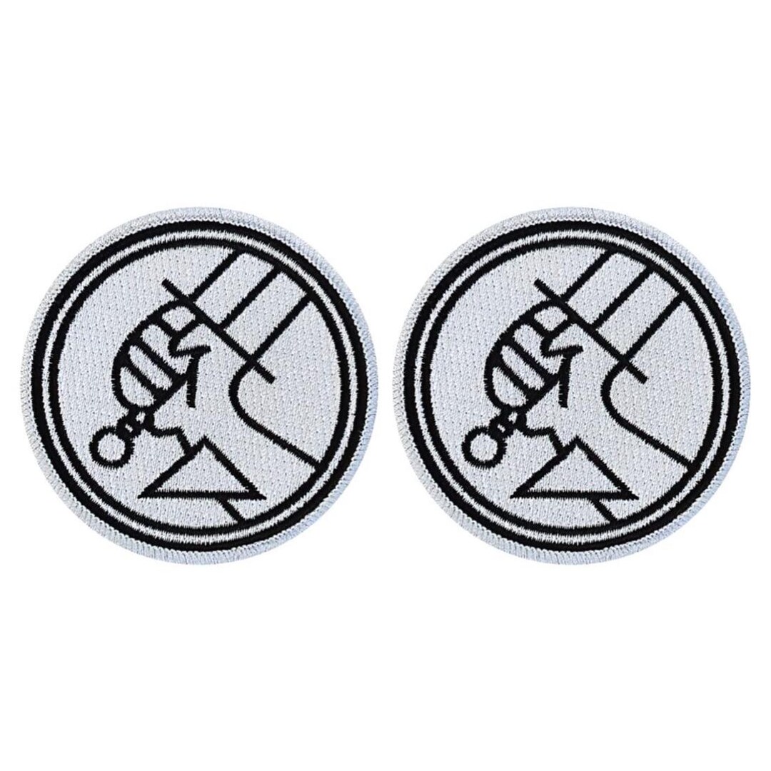 Hellboy Patch Iron on Hellboy Research Defense Patch - 2pc 3 X 3 Inch Iron on or Sew ...