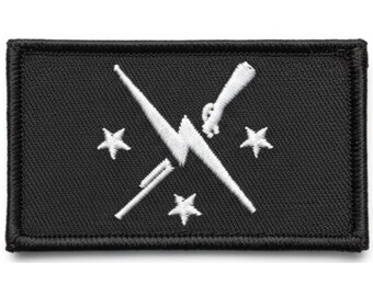 Minutemen Faction Military Embroidered Patch - 3 x 2 inch Hook Fastener Backing
