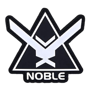 Noble Team Halo Reach PVC Rubber Patch - 3 x 3.5 Inch Hook Fastener Backing