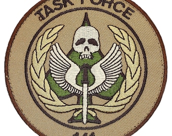 COD Task Force 141 Logo Morale Patch - Hook Fastener Backing P131
