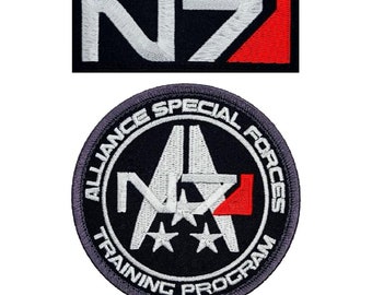 Hook Backing Embroidered N7 Morale Patch - 2pc Hook Fastener Backing
