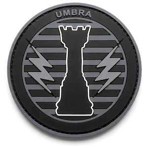 Shadow Company Umbra PVC Rubber COD Patch - 3 x 3 Inch Hook Fastener Backing