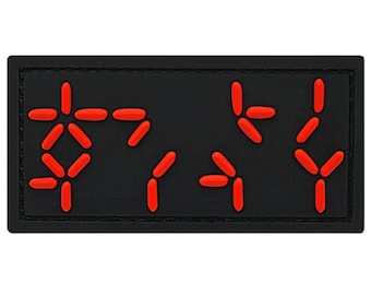 Predator Autodestruction Display Alien Movie Arnold PVC Rubber Patch - 3 X 1.5 Inch Hook Fastener Backing C720