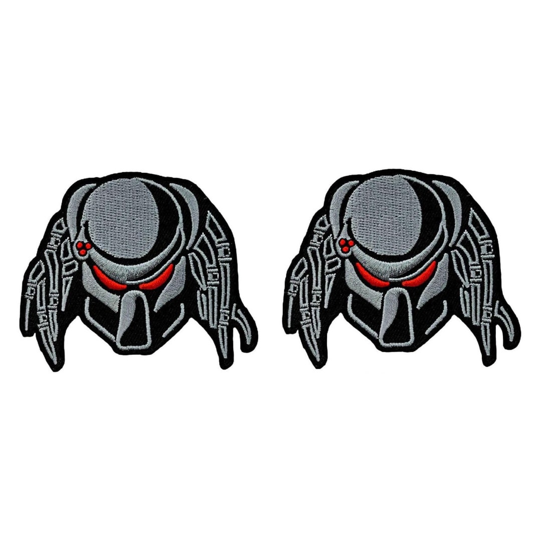 Predator Ribbon Predator Alien Hunter Embroidered Patch - 2pc 3 X 2.5 Inch Hook ...