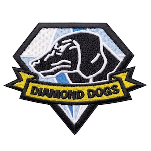 Metal Gear Solid Diamond Dogs Patch - 3.5 x 2.75 Inch Iron On or Sew On