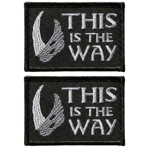 Mudhorn The Way Embroidered Patch | Hook Fastener Backing 3" X 2"
