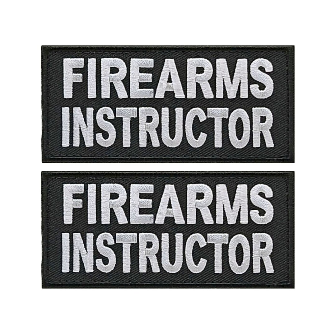 Firearms Instructor Embroidered Iron-On Patch – 4 Inch