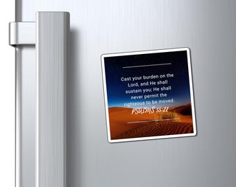 Imán inspirador de las Escrituras para la cocina, decoración motivacional para el hogar, regalo para mamá, imán de inauguración de la casa para la oficina.