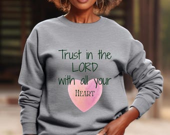 Sudadera con cuello redondo y estampado de fe, regalo cristiano para mamá