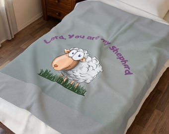 Manta de terciopelo inspiradora, manta de felpa con imagen fiel, manta para niños, acogedora manta de fe, regalo de inauguración de la casa, decoración para el hogar.