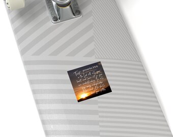 Pegatinas cuadradas de fe cristiana, regalo de Jesús, pegatina para interiores y exteriores, regalo cristiano divertido para cualquier persona