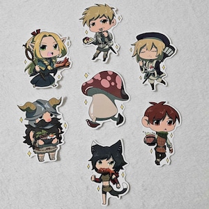 Dungeon Meshi Chibi Stickers