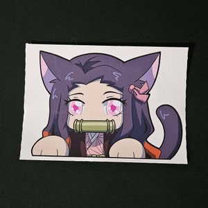 Neko Nezuko Peeker Decal