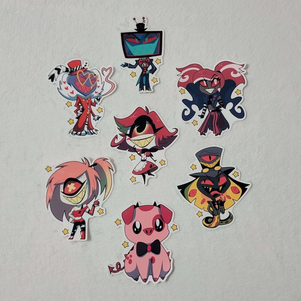 Hazbin Chibi Stickers Set 2