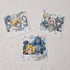 Polaroids famille anime