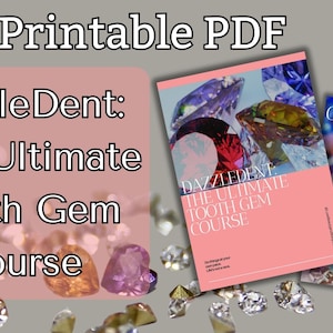 The Ultimate Tooth Gem PDF Training Course e-Book, Teeth Jewel Manual, Step By Step Guide, Beauty Tutorial, Online Course, Digital Download
