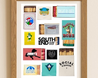 UNCW Match Box Print