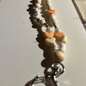 Beaded keychain wristlet