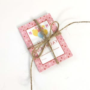 Pre-cut Birthday Tags / Ready to use gift tags / Birthday gift tags on hand