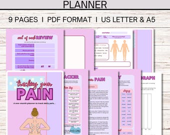 Chronic Pain Tracker Printable: Daily Pain Journal (PDF)