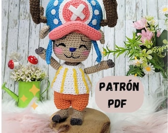 Digitaal amigurumi-patroon Tony Tony Chopper (Engels)