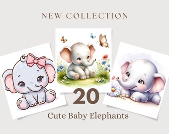 Baby Boy Elephant Png, Baby Girl Elephant Png, Baby Elephant Pink Png, Elephant Png Boy, baby shower clipart, elephant clipart, elephant