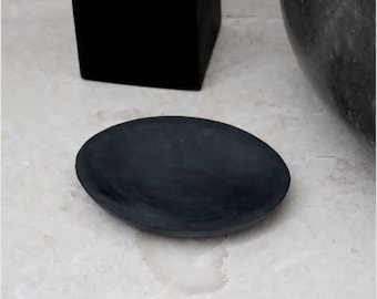 Andesite Black Polished Stone Soap Dish