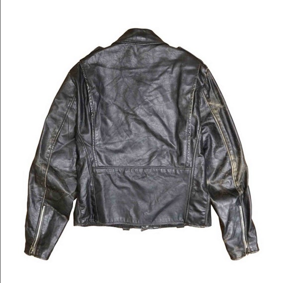 Vintage Brooks Leather Classic Motorcycle Jacket … - image 2