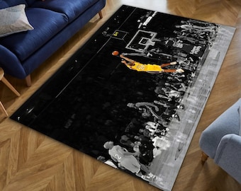 Kobe Bryant Lakers, Last Shot Print, Sport print tapijt, Basketballegende, NBA Art, Kobe Bryant, kobe bryant tapijt, Inspirerend tapijt, Sportdeken