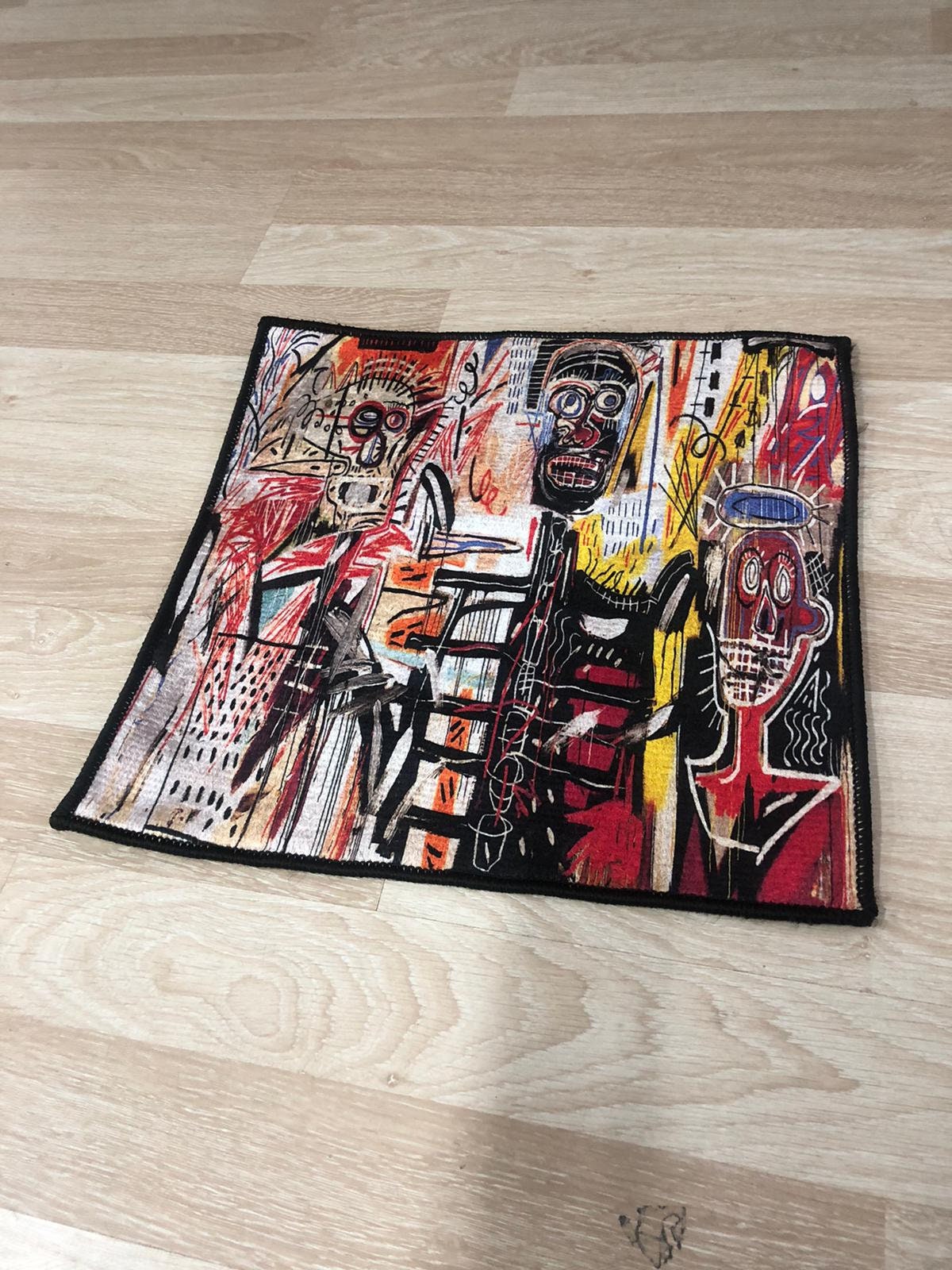 Jean Michel Rug,famous Rug Print,jean Michel Basquiat,graffiti Art ...