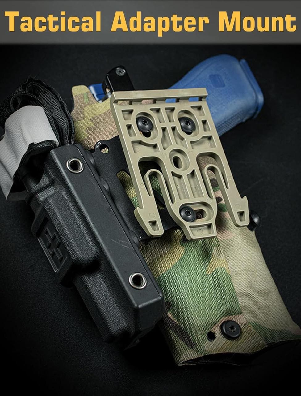 Adaptateur De Montage Pour Holster Tactique - Plateforme Pour Tourniquet Et Système QLS, En Acier Inoxydable