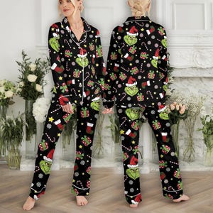 Etsy grinch pajamas deals