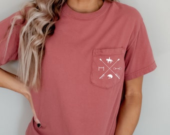 Horse Riding Shirt, horse rider shirt, equestrian shirt, gift for horse rider, gift for equestrian, horse rider show shirt, horse pocket tee