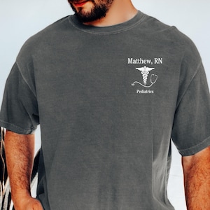 custom male nurse shirt, custom male nurse gift, personalized male nurse gift, custom murse shirt, gift for male nurse, registered nurse man