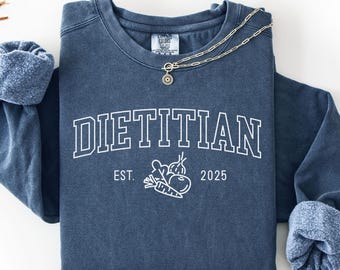 custom dietitian sweatshirt, custom registered dietitian sweatshirt, personalized dietitian sweatshirt, gift for registered dietitian, rd
