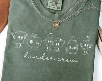 Kindergarten Teacher Group Shirt, kindergarten crew shirt, kindergarten teacher shirt, shirt for kindergarten teacher, kinder crew tshirt
