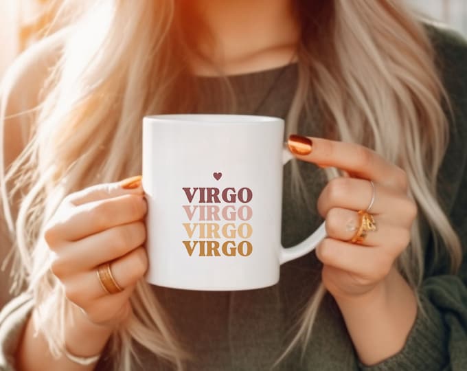 Virgo Mug virgo cute gifts virgo gifts simple virgo small virgo gift celestial horoscope gifts virgo cup