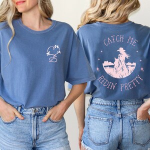 Horse girl shirt, horse riding, equestrian shirt, horse lover shirt, horse riding shirt, coquette horse shirt, gift for equestrian, horse image 3