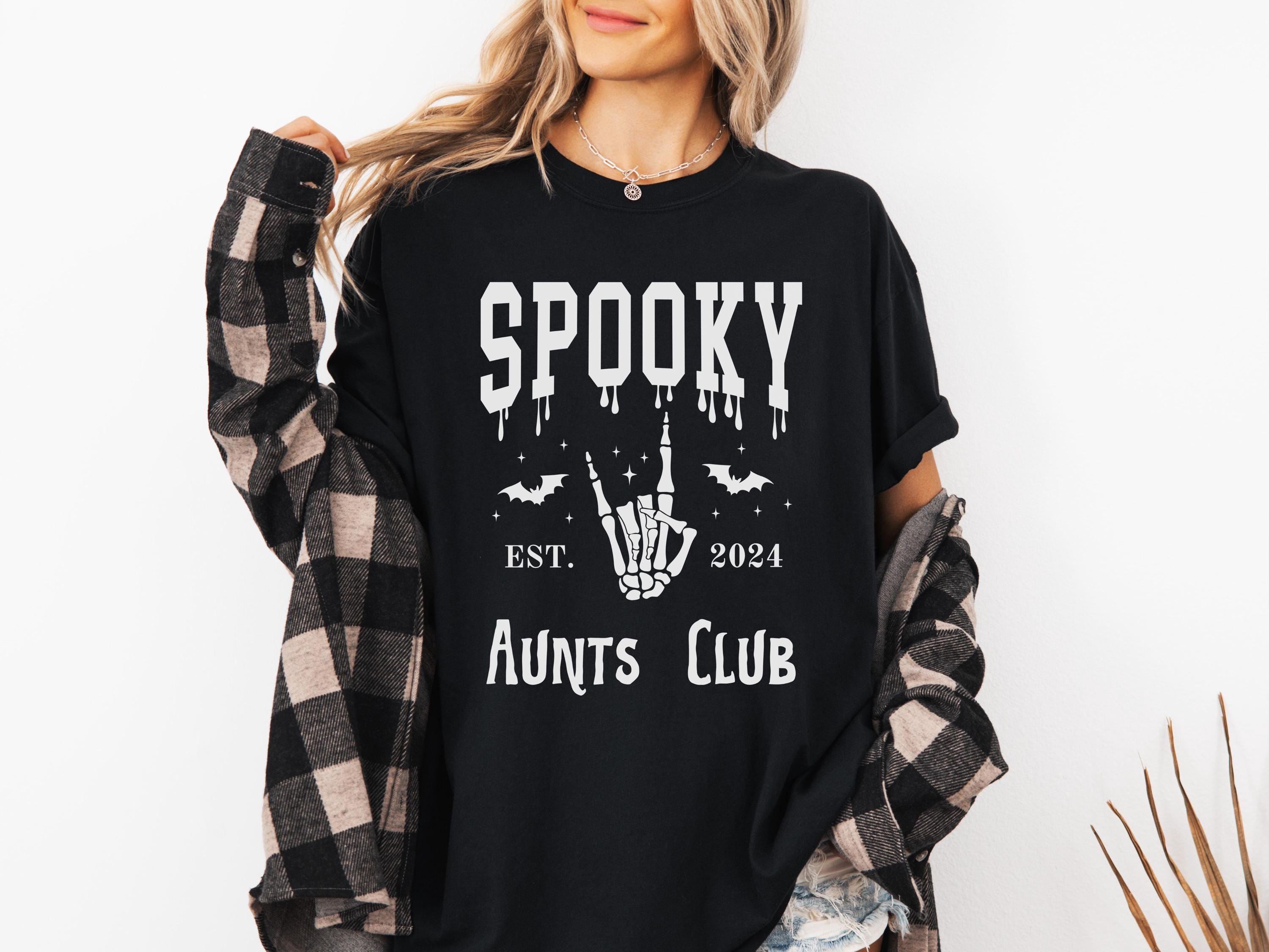 Custom Spooky Aunts Club Shirt, Custom Halloween Shirt for Aunts ...
